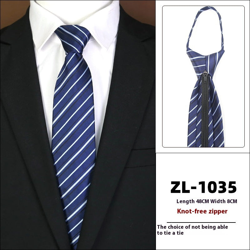 Men’s Zipper Business Tie