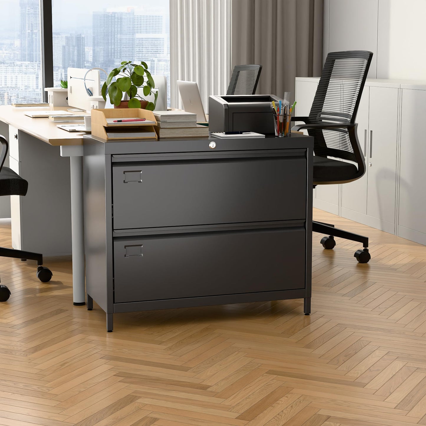 Wide Office File Cabinet