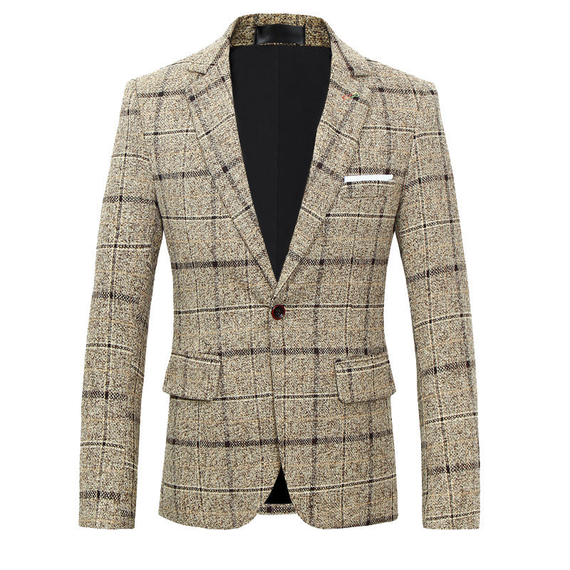 Men’s Tailored Plaid Suit & Coat