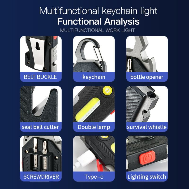 Multifunctional Keychain LED Work Light