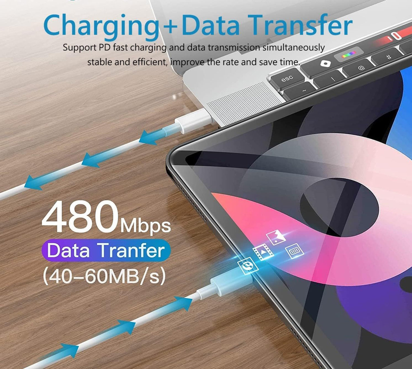 6FT Fast Charging Cable with Plug