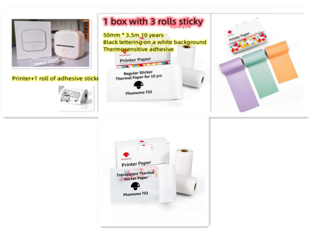 Mini Thermal Label Printer