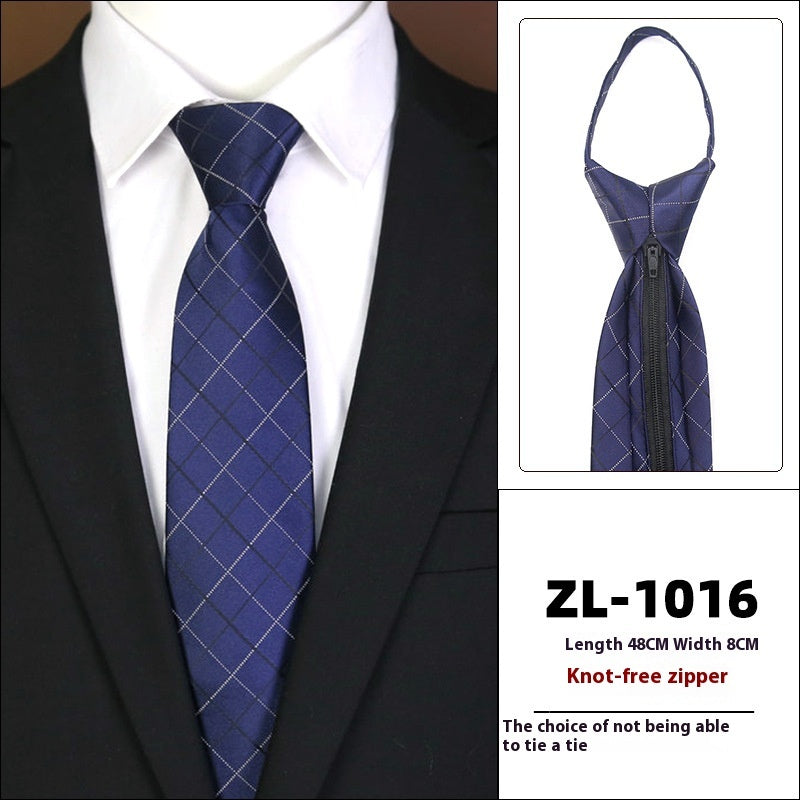 Men’s Zipper Business Tie