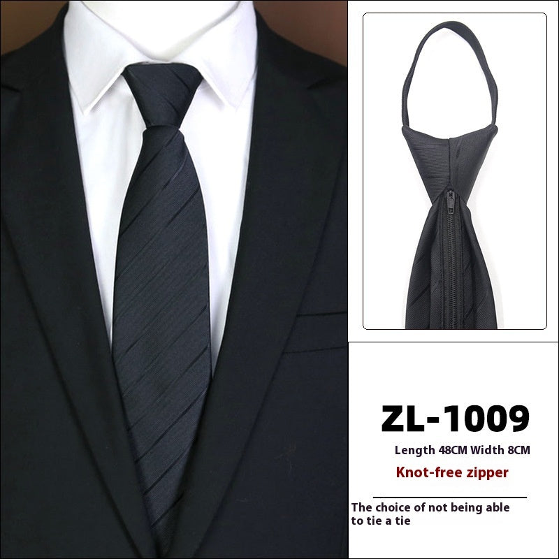 Men’s Zipper Business Tie