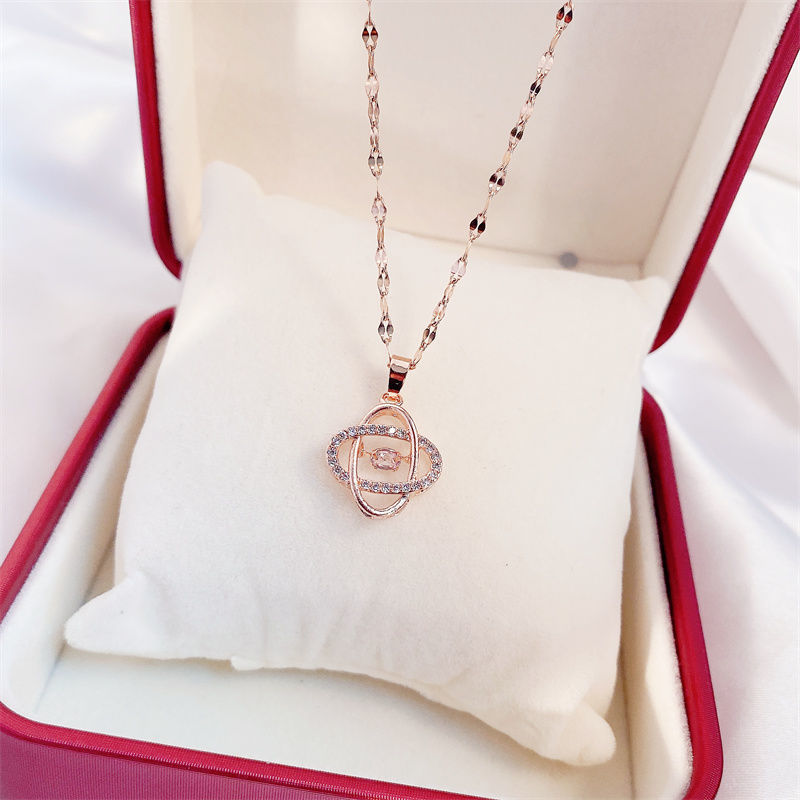 Titanium Steel Perfume Bottle Pendant Necklace