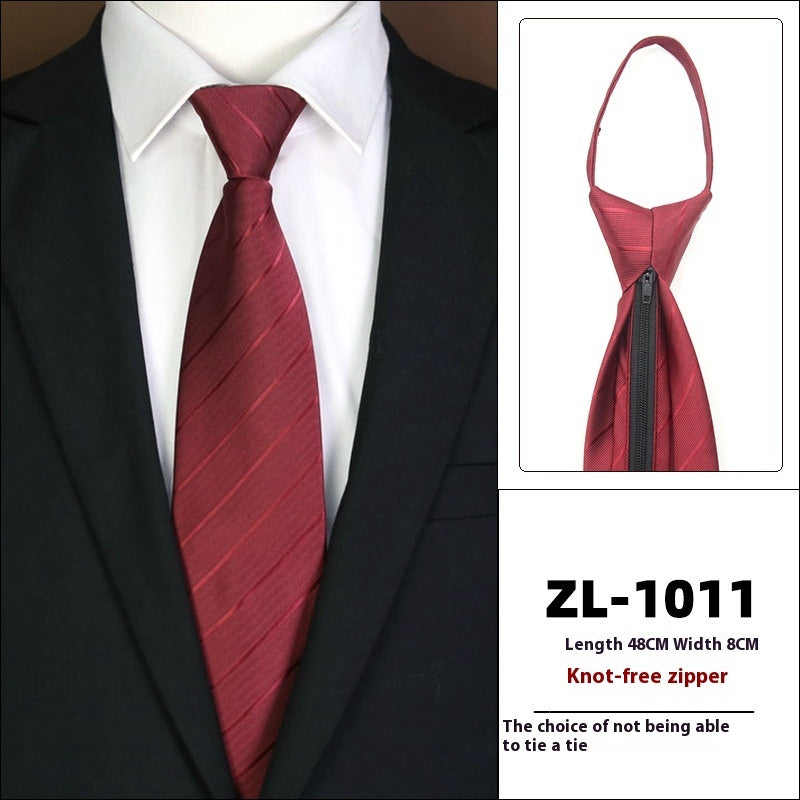 Men’s Zipper Business Tie