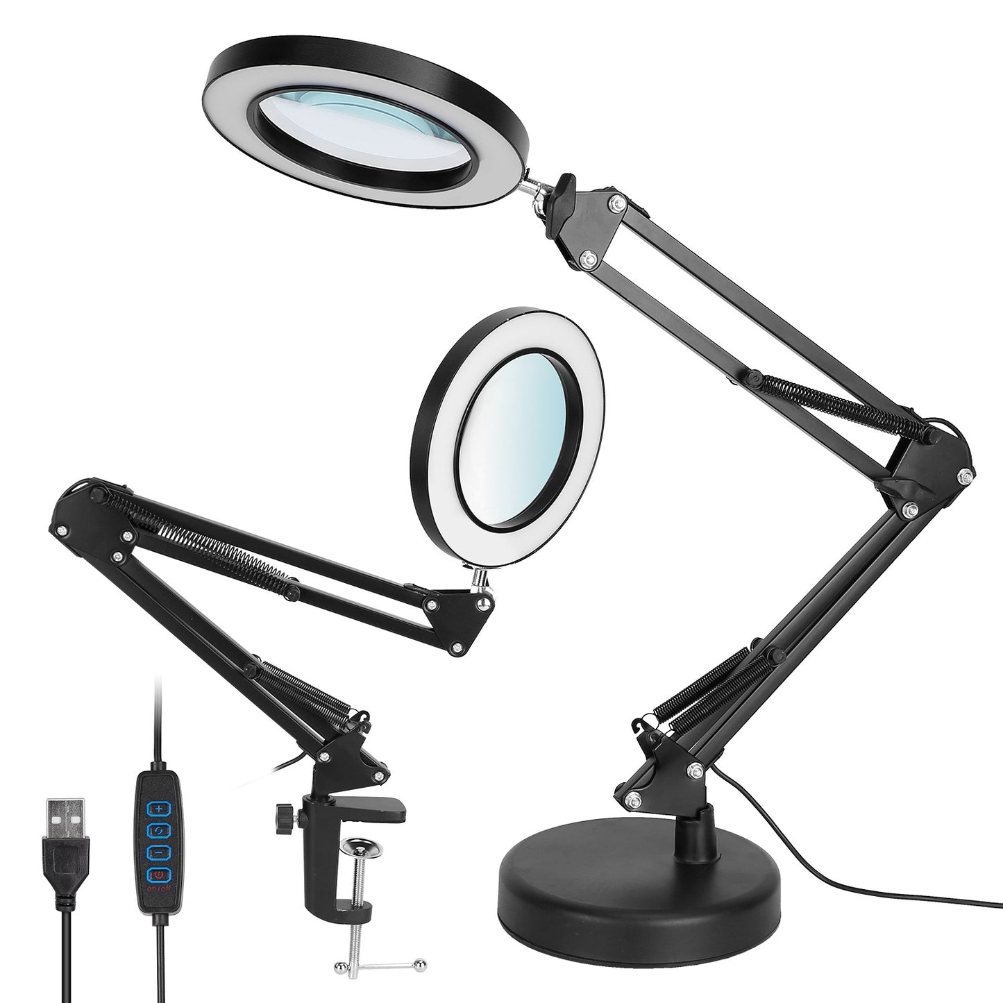 8× Magnifying LED Desk Lamp