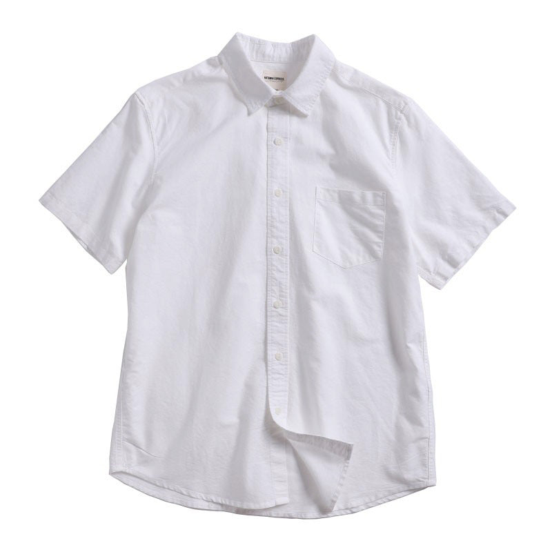 Fashion Pure Cotton Oxford Woven Shirt – Men