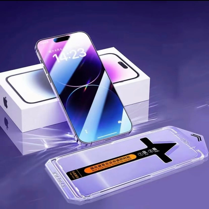 Iphone 14, 15 Plus, Pro, Pro Max Matte Screen Protector Glass, HD Clear 2 Pack