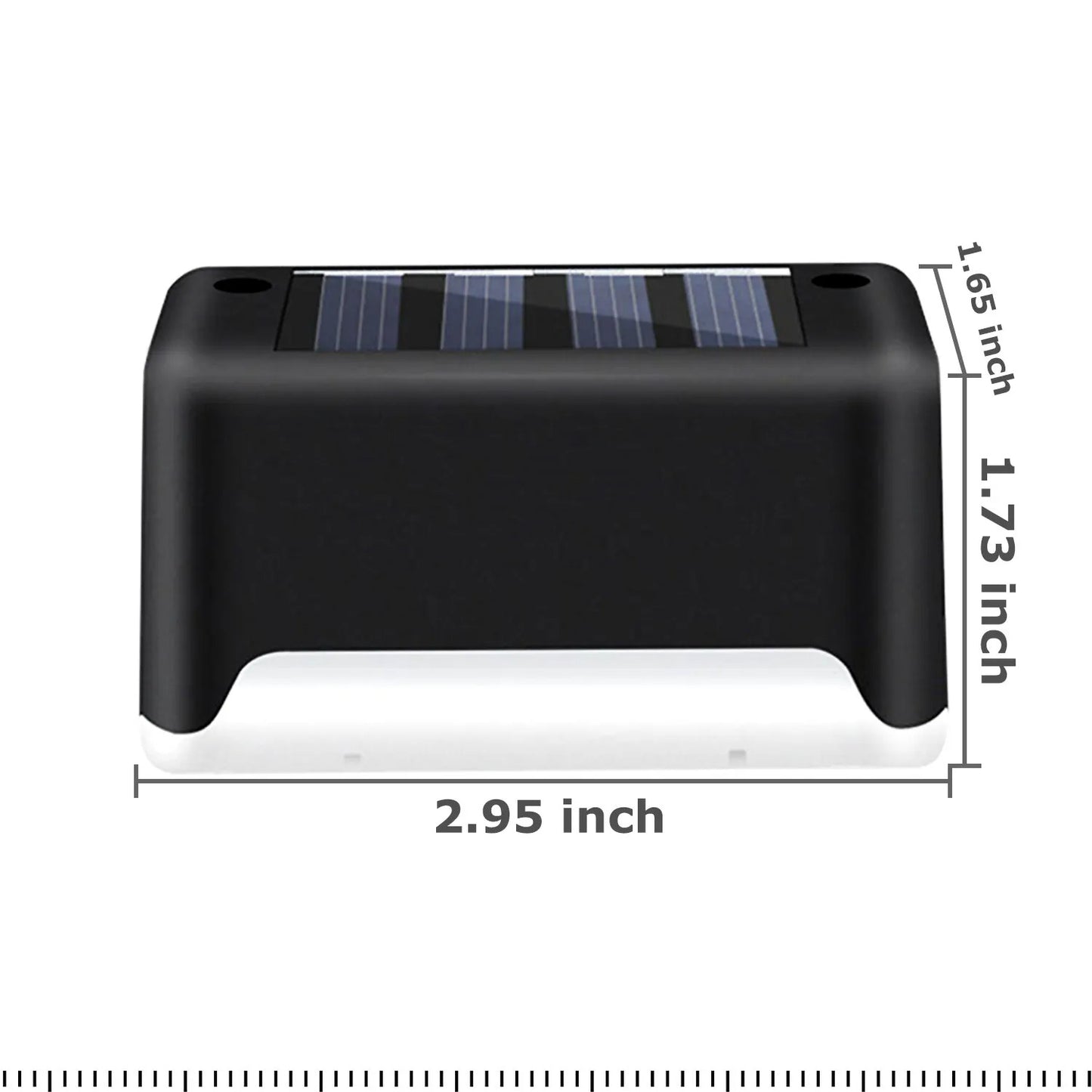 4-Pack Solar LED Deck Lights – Outdoor Garden & Patio Railing Lamps for Path and Stairs