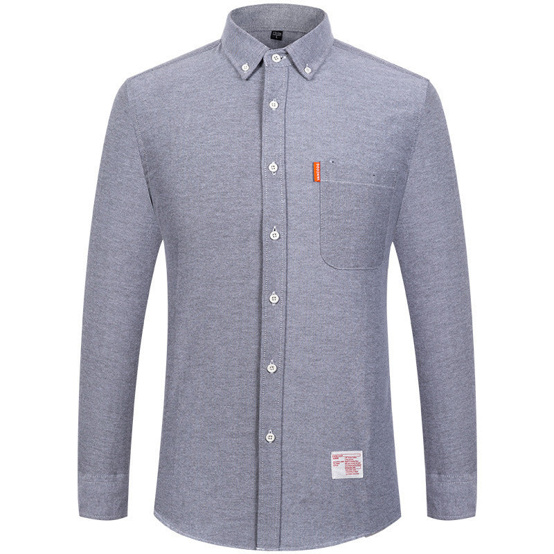 Classic Washed Oxford Shirt for Men