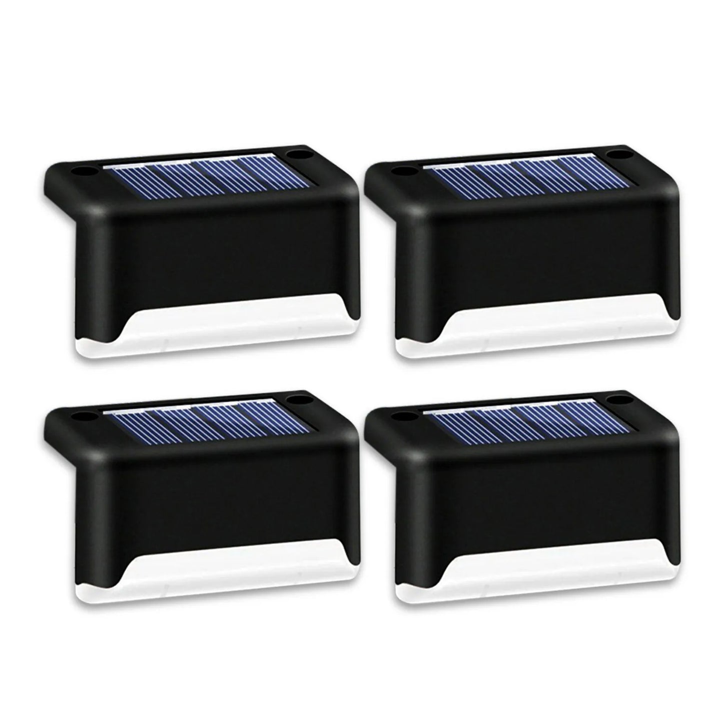 4-Pack Solar LED Deck Lights – Outdoor Garden & Patio Railing Lamps for Path and Stairs