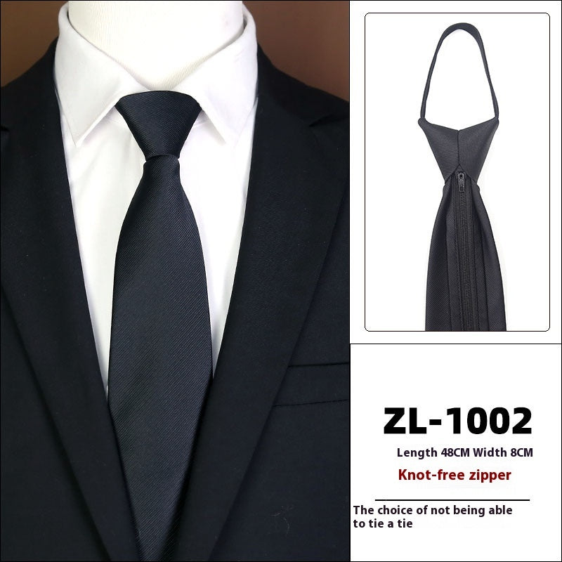 Men’s Zipper Business Tie