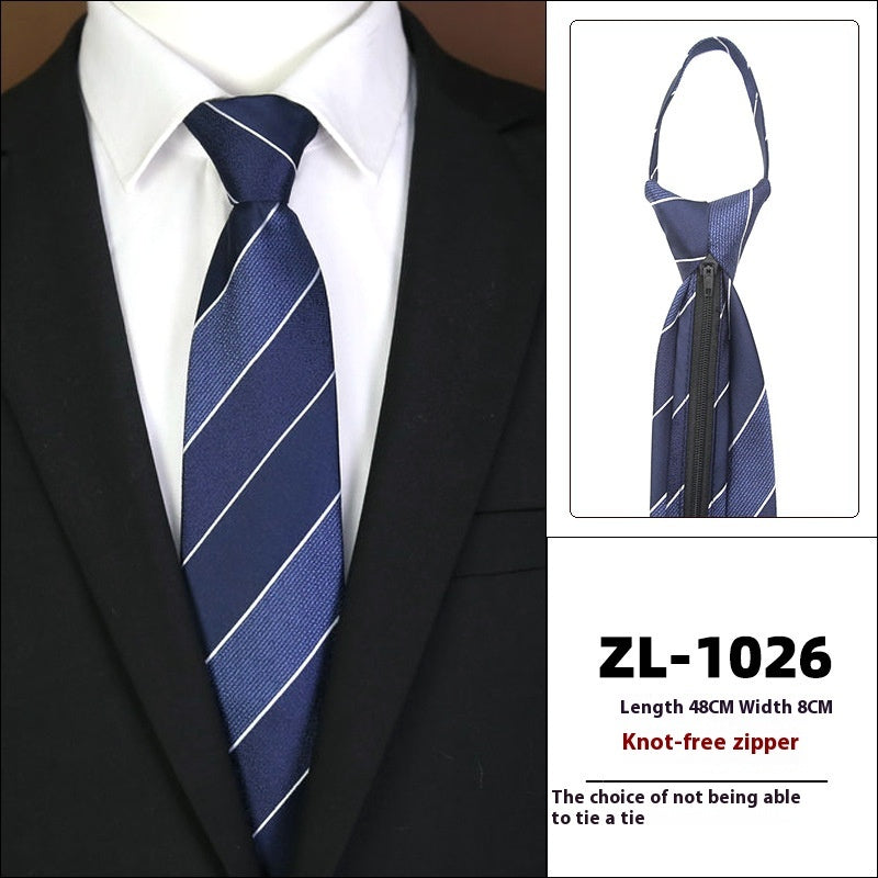Men’s Zipper Business Tie