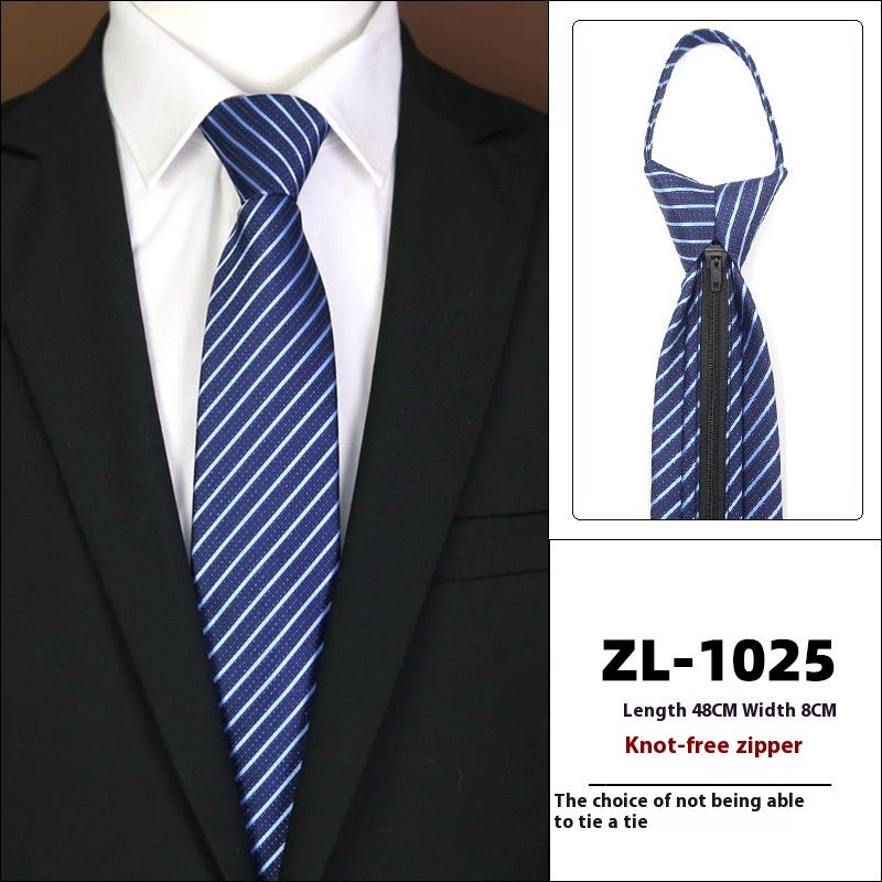 Men’s Zipper Business Tie