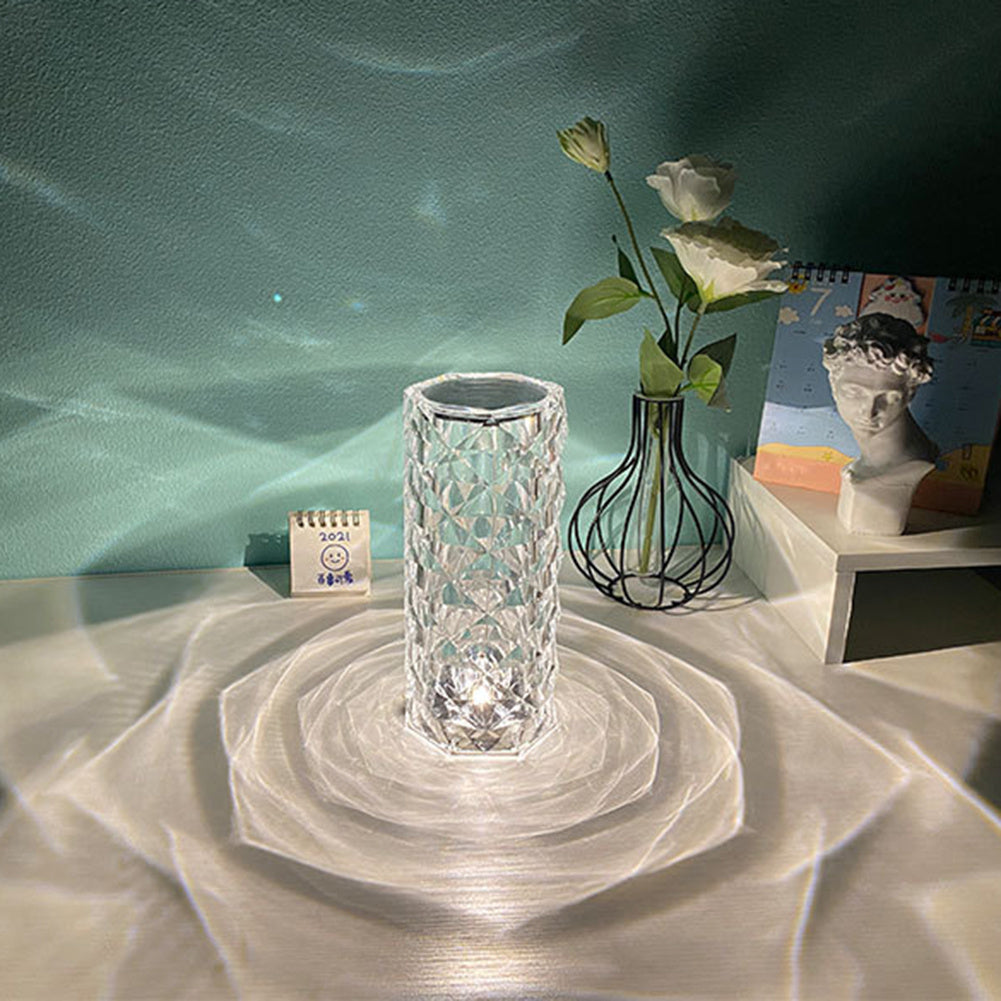Nordic Crystal USB Touch Table Lamp