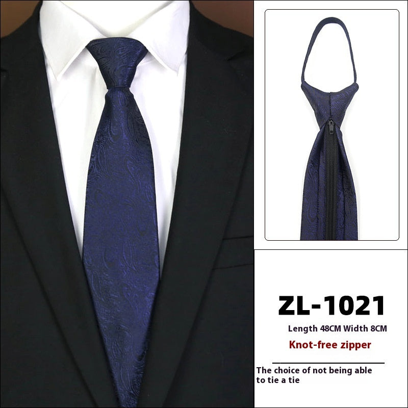 Men’s Zipper Business Tie