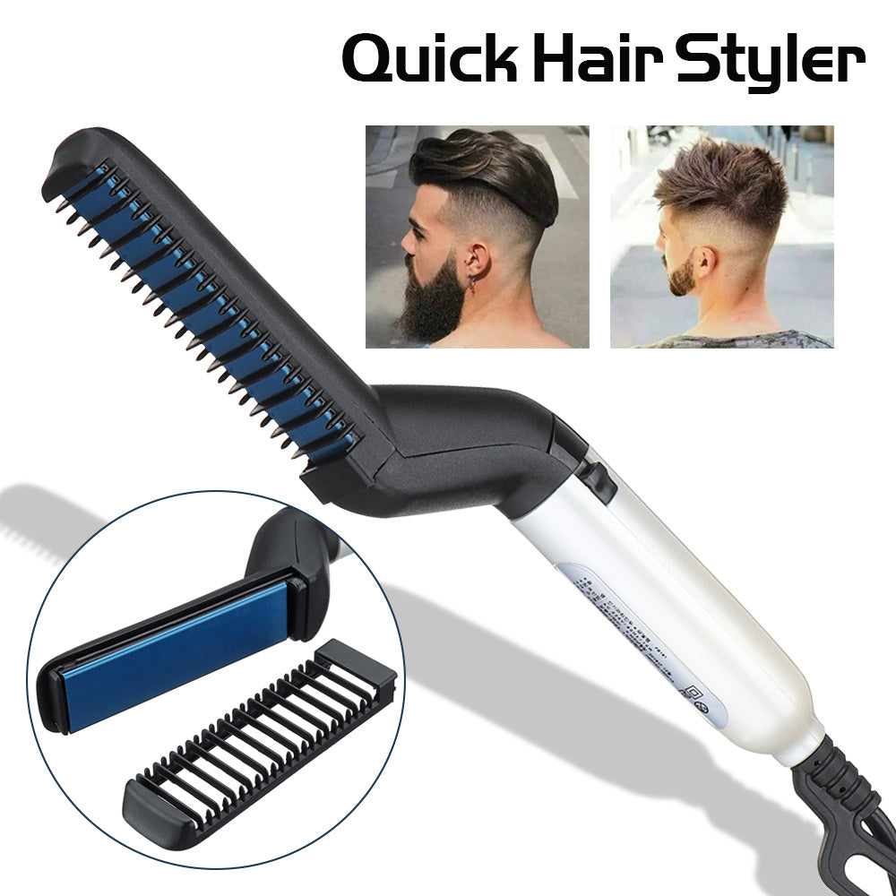 Electric Hair & Beard Straightening Brush