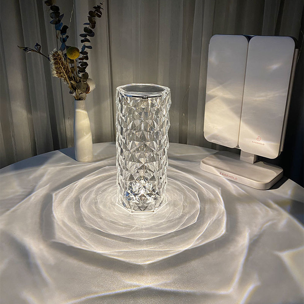 Nordic Crystal USB Touch Table Lamp