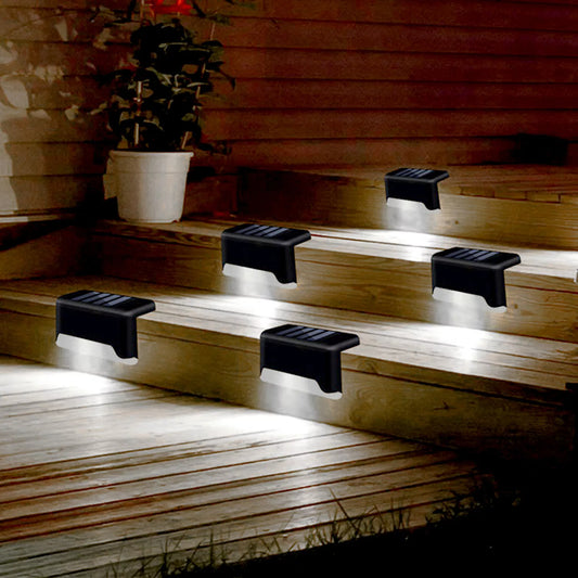 4-Pack Solar LED Deck Lights – Outdoor Garden & Patio Railing Lamps for Path and Stairs