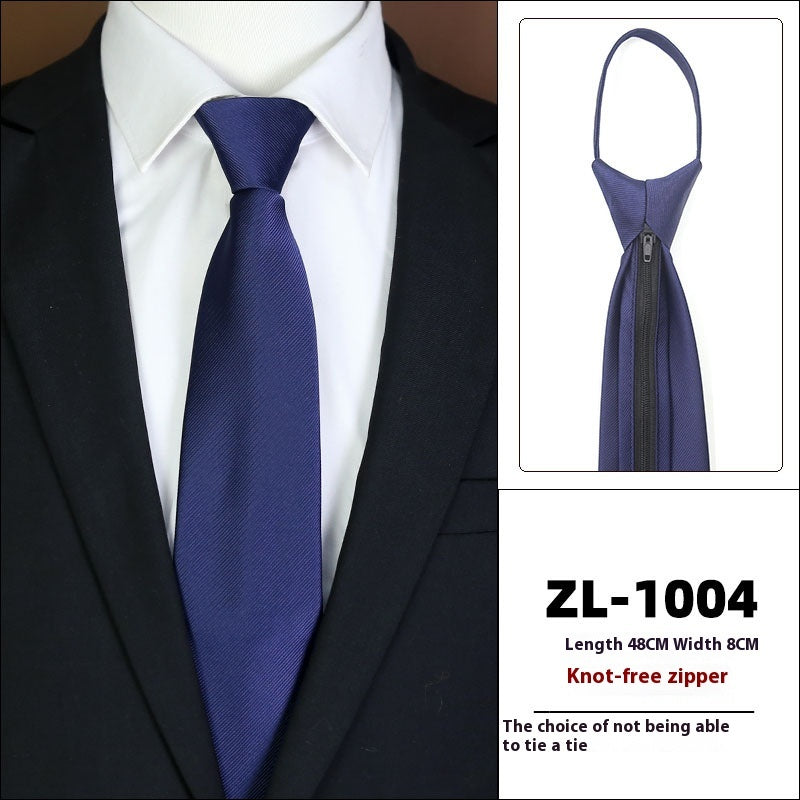 Men’s Zipper Business Tie