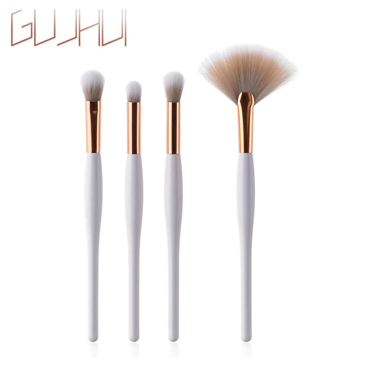 8-Piece Elegant Black & Silver Makeup Brush Set