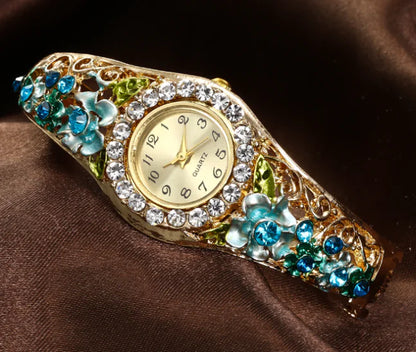 Trendy Women's Jewel Studded Watch