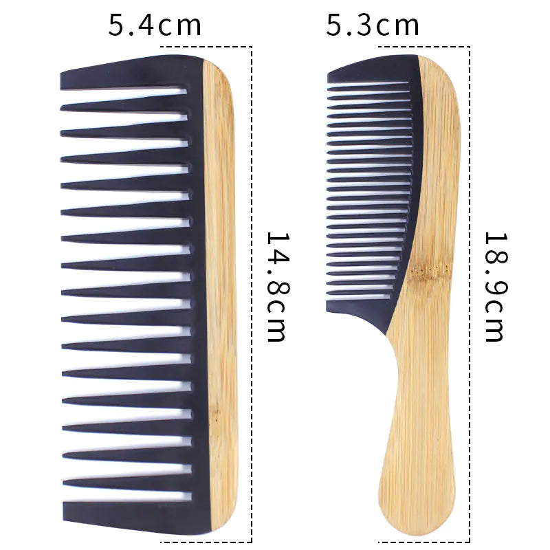 Eco-Friendly Bamboo Hair Comb - Anti-Static