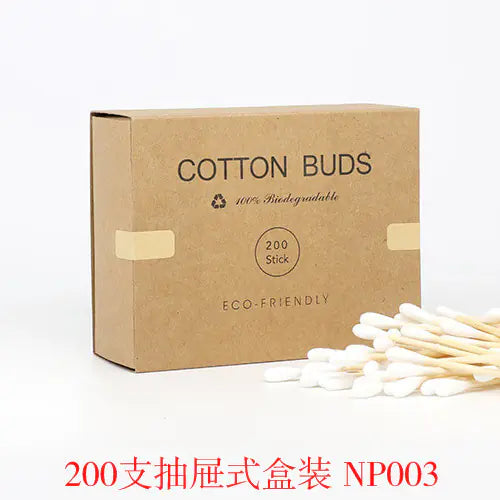 200 Bamboo Ear & Makeup Cotton Swabs