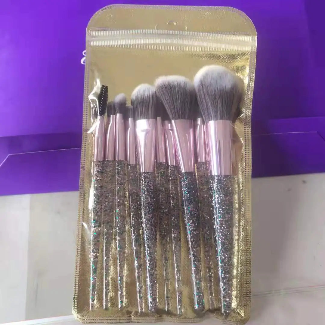 10-Piece Essential Makeup Brush Kit