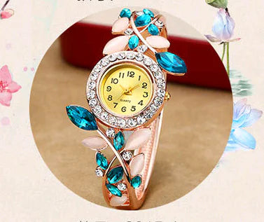 Trendy Women's Jewel Studded Watch