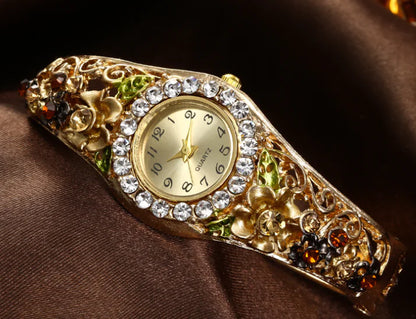 Trendy Women's Jewel Studded Watch