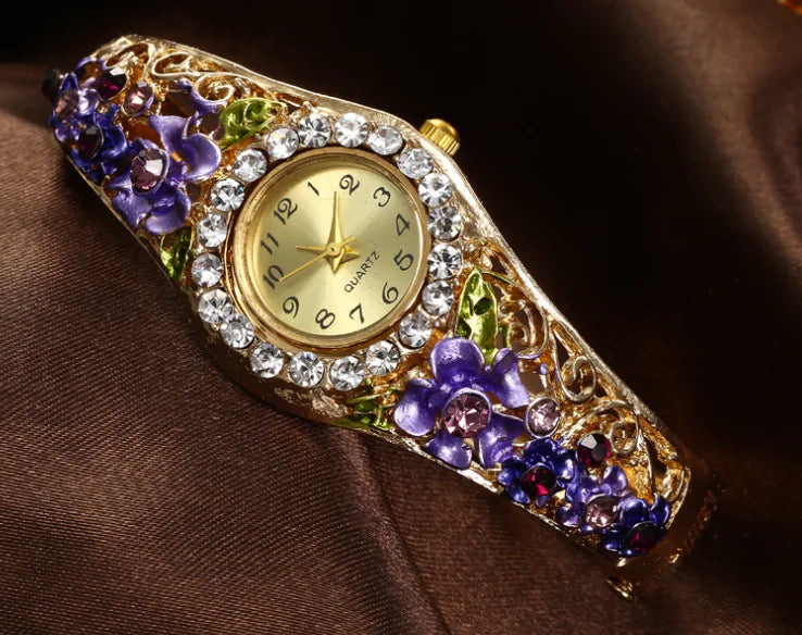 Trendy Women's Jewel Studded Watch