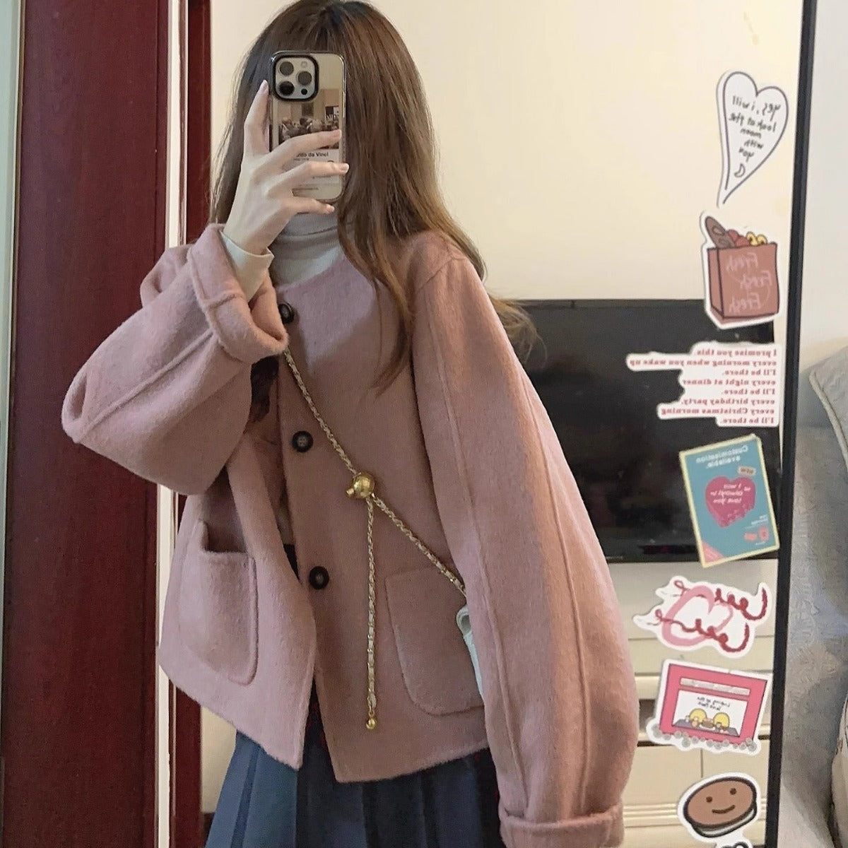 Women's Short Coat Winter Korean Drama Wear