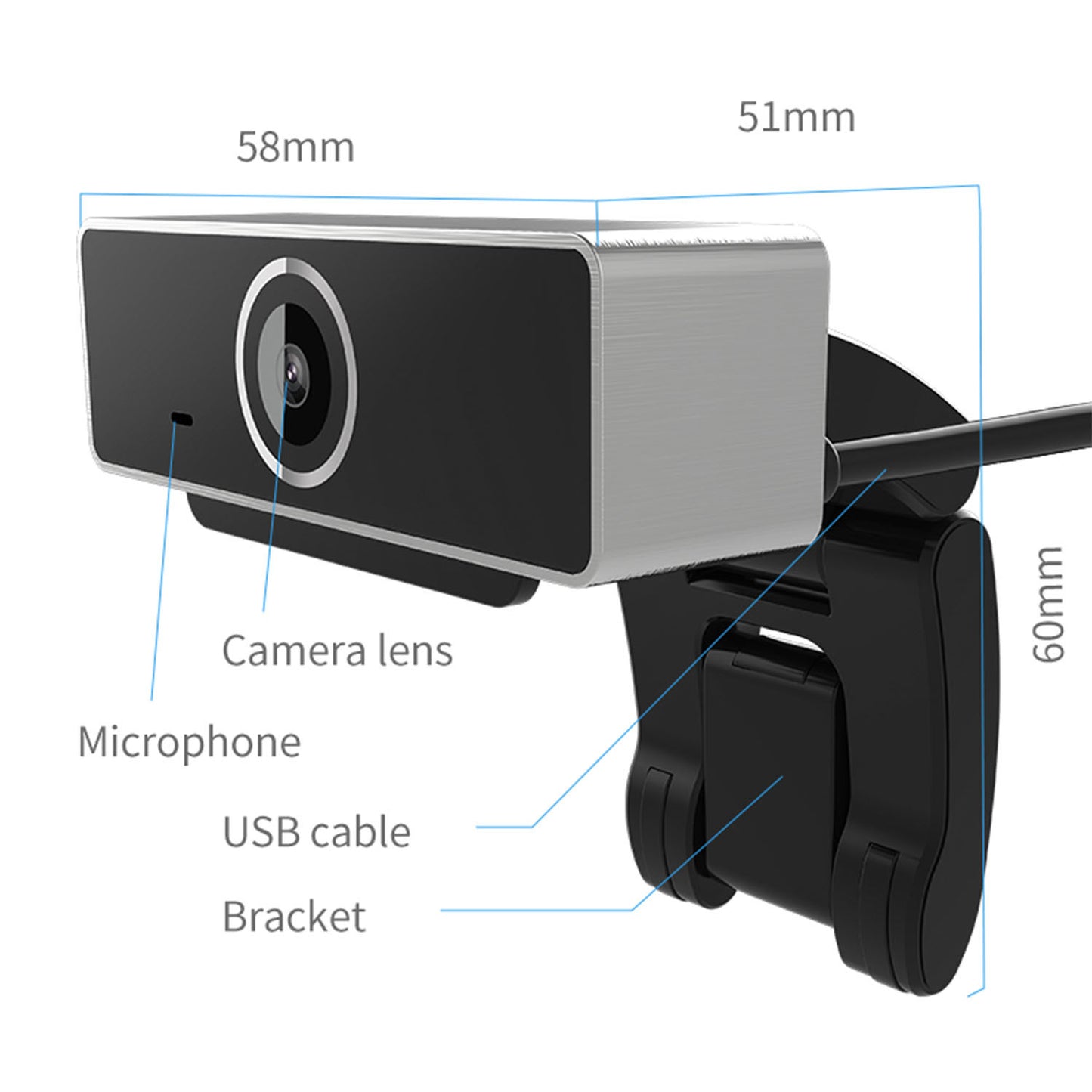 1080P FHD Autofocus USB Webcam with Microphone
