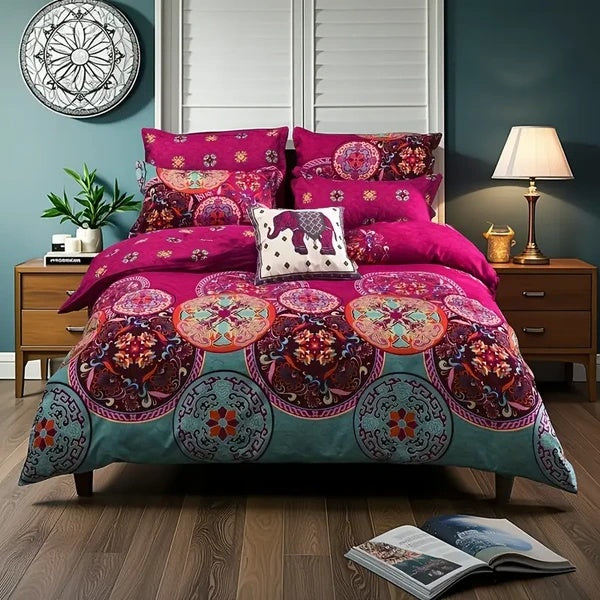 3-Piece Queen Duvet Cover Set – 1 Duvet Cover & 2 Pillowcases, Available in Multiple Styles