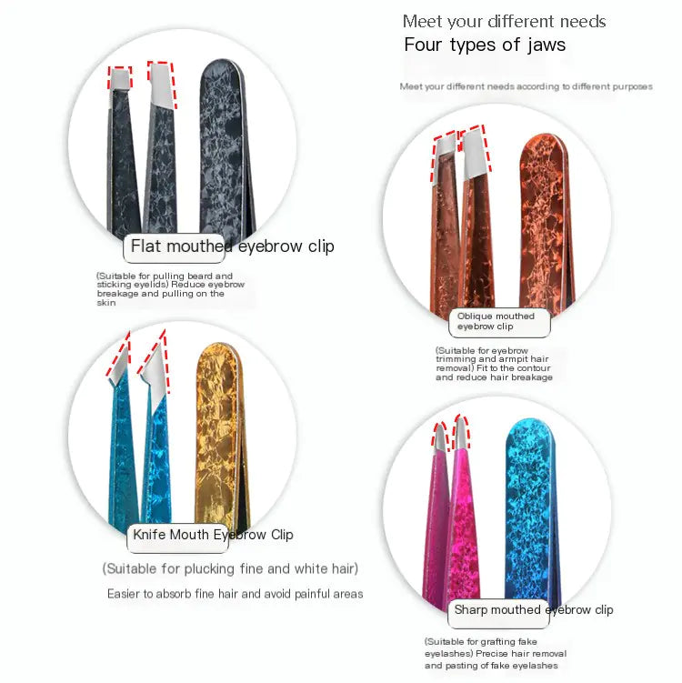 Twin-Sided Stainless Steel Tweezer Kit