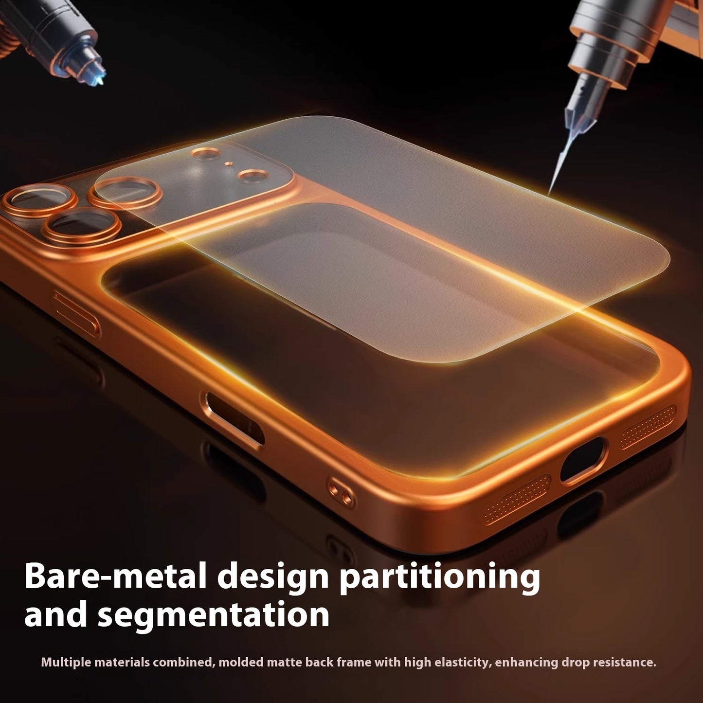 Frosted Electroplating Pc Drop-resistant All-inclusive IPhone Case