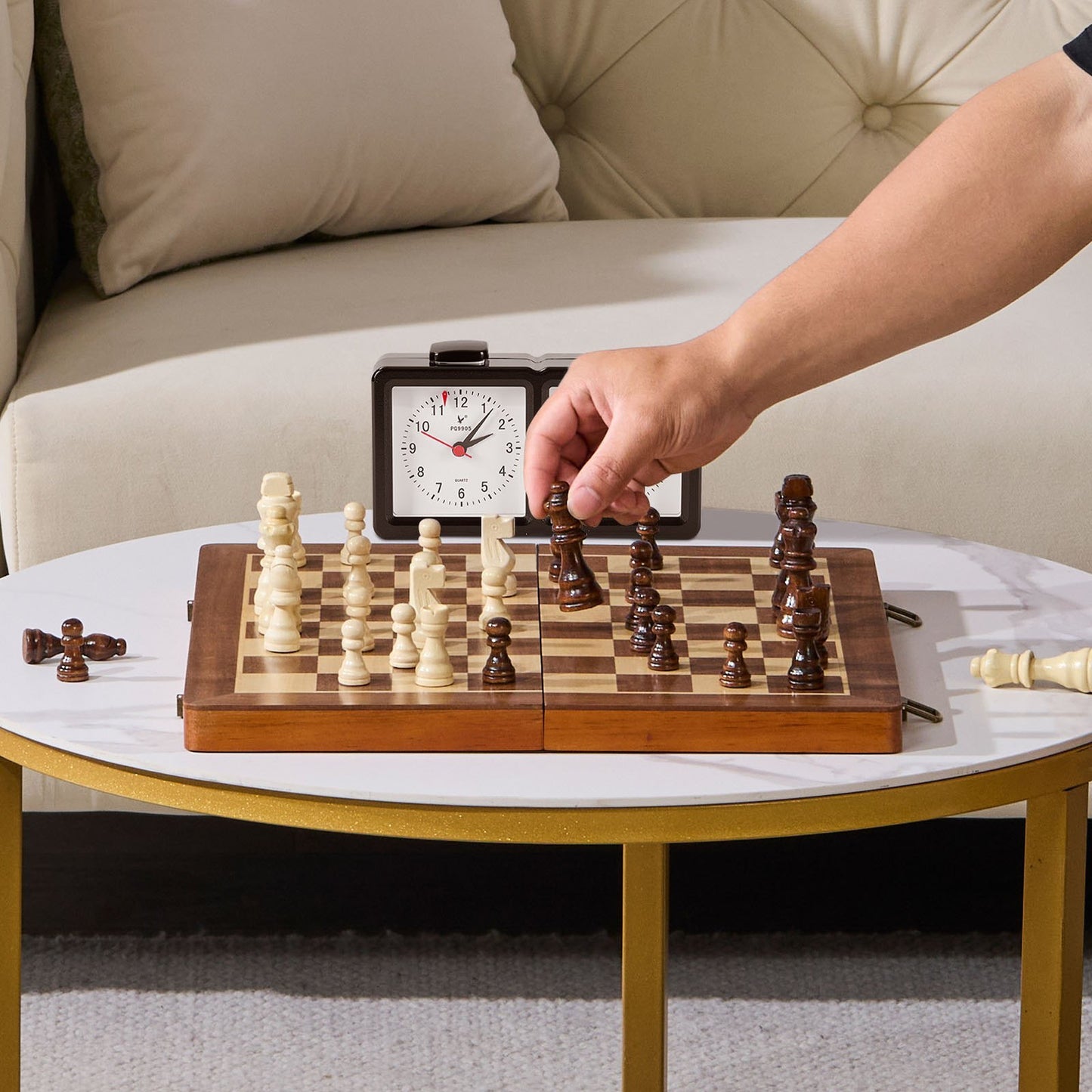 Portable Magnetic Chess Set