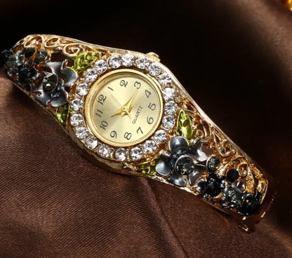 Trendy Women's Jewel Studded Watch