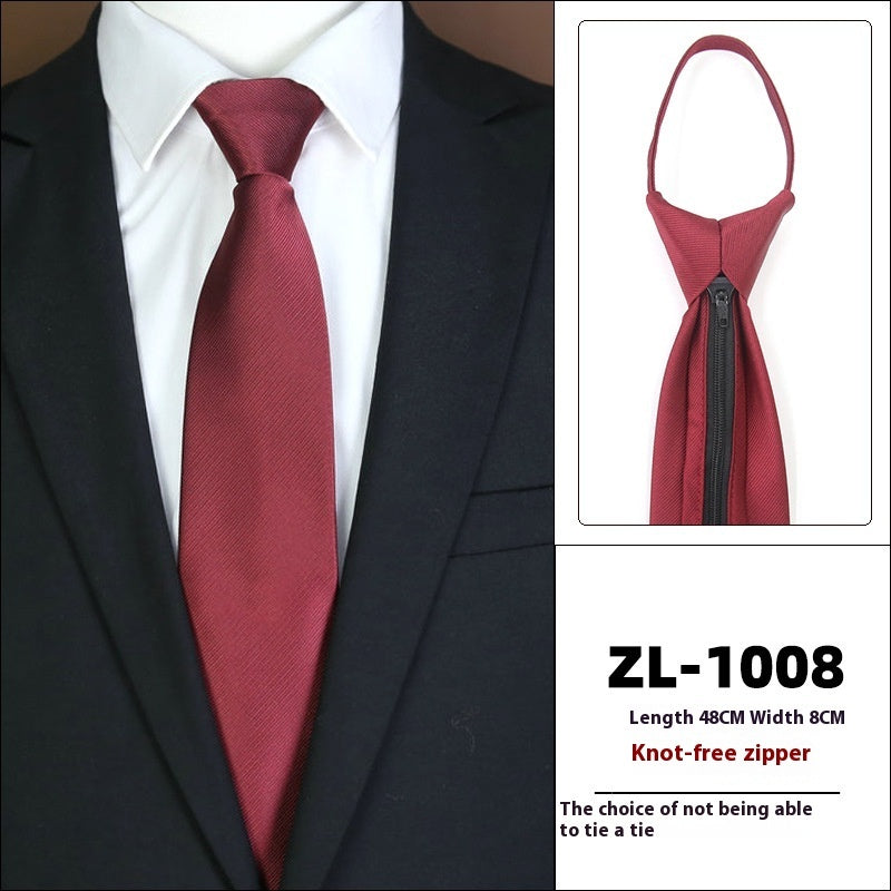 Men’s Zipper Business Tie