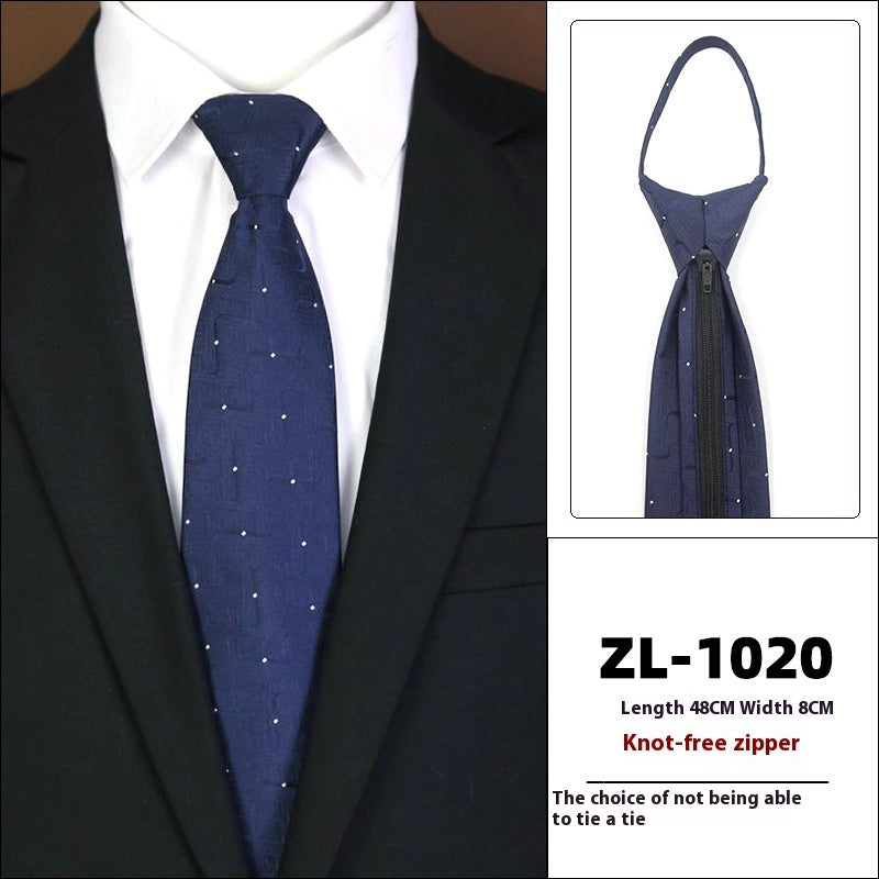 Men’s Zipper Business Tie