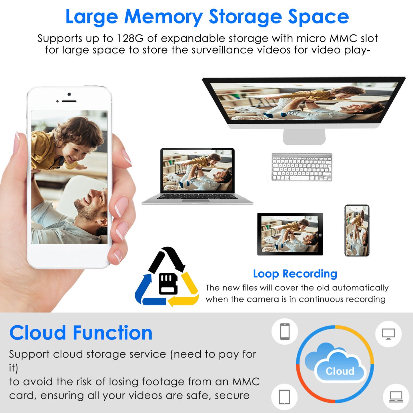 WiFi Bulb Camera 1080P FHD WiFi IP Pan Tilt Security Surveillance Camera 1pc