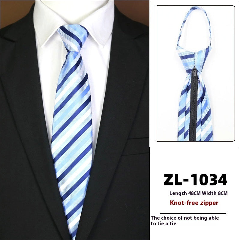Men’s Zipper Business Tie