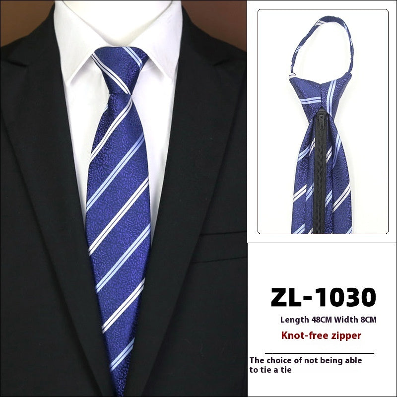 Men’s Zipper Business Tie