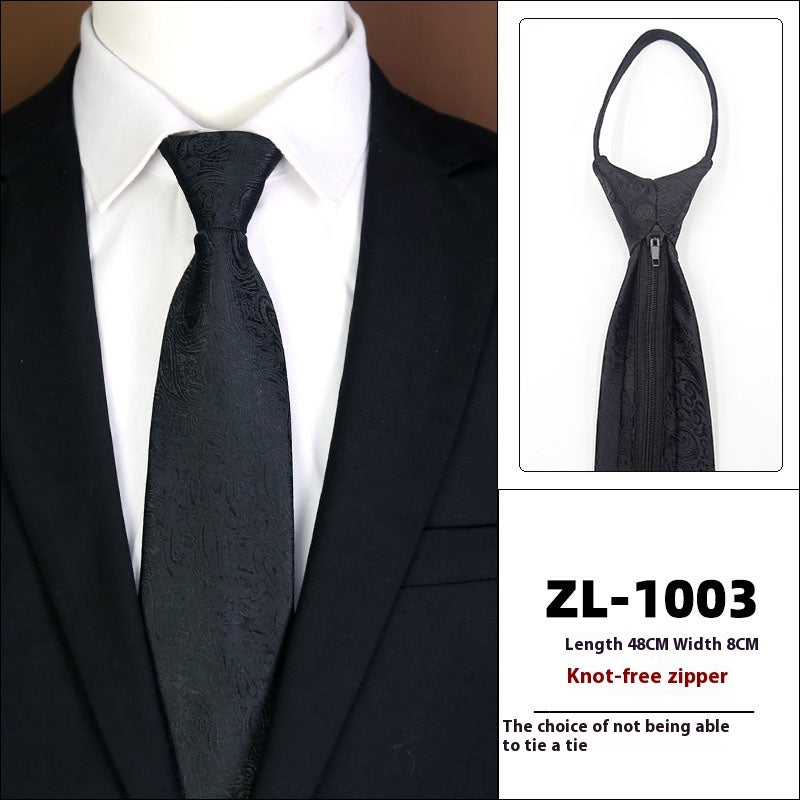 Men’s Zipper Business Tie