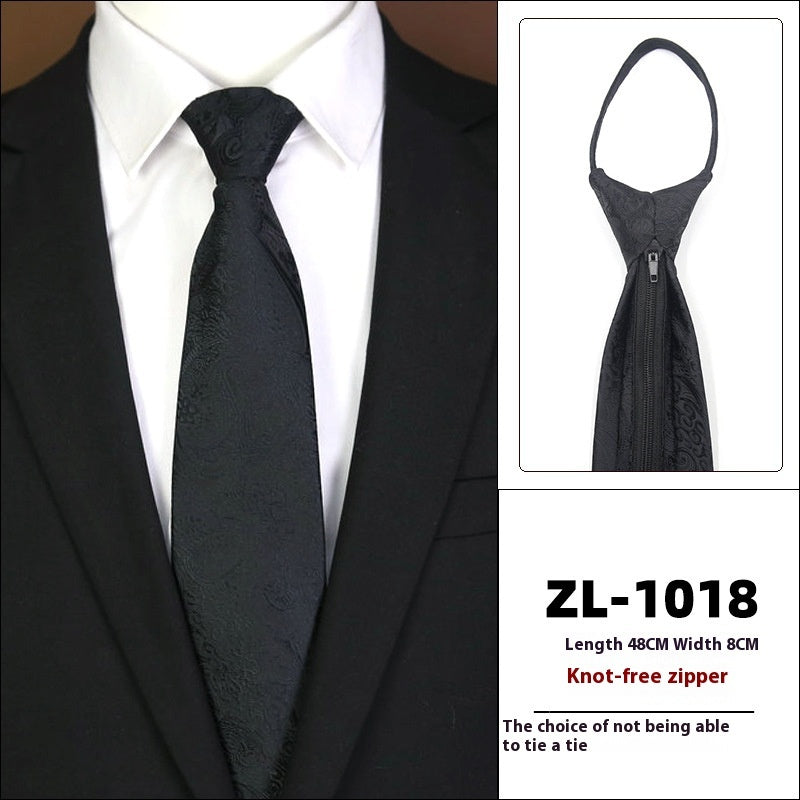 Men’s Zipper Business Tie