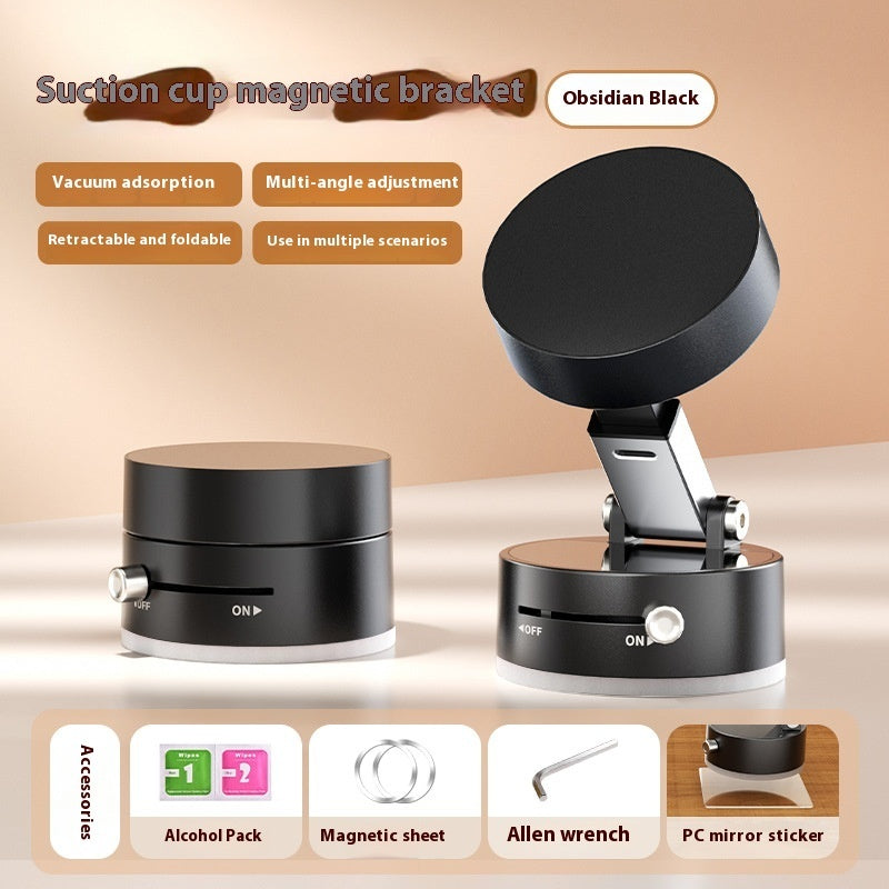 Foldable Magnetic Car Phone Holder with Suction Mount