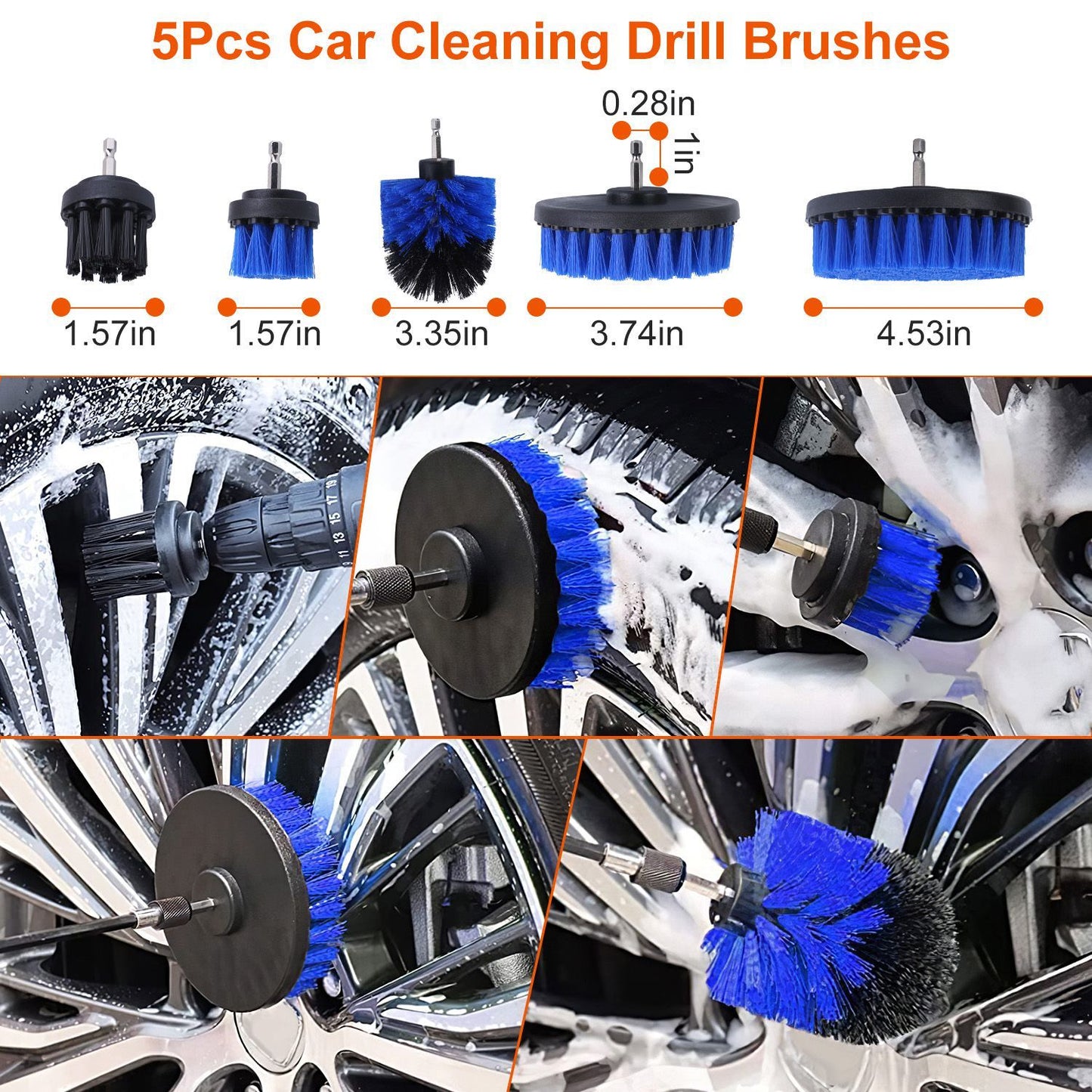 26-Piece Car Detailing Brush & Cleaning Kit