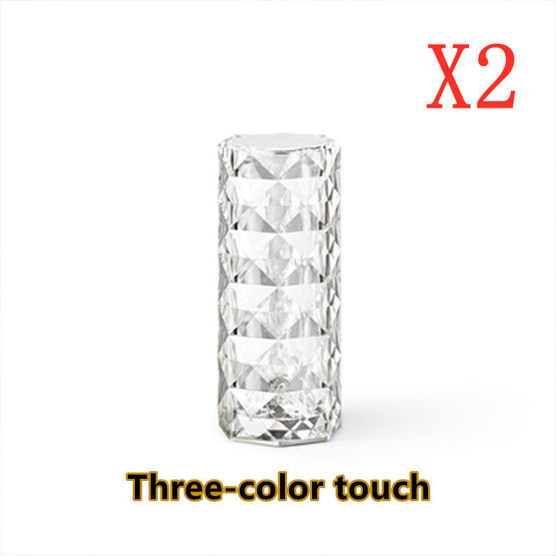 Nordic Crystal USB Touch Table Lamp